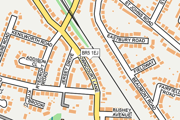 BR5 1EJ map - OS OpenMap – Local (Ordnance Survey)