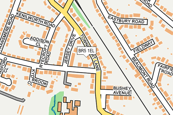 BR5 1EL map - OS OpenMap – Local (Ordnance Survey)