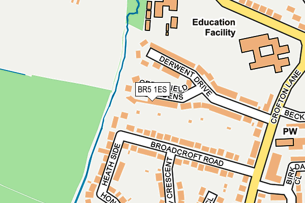 BR5 1ES map - OS OpenMap – Local (Ordnance Survey)