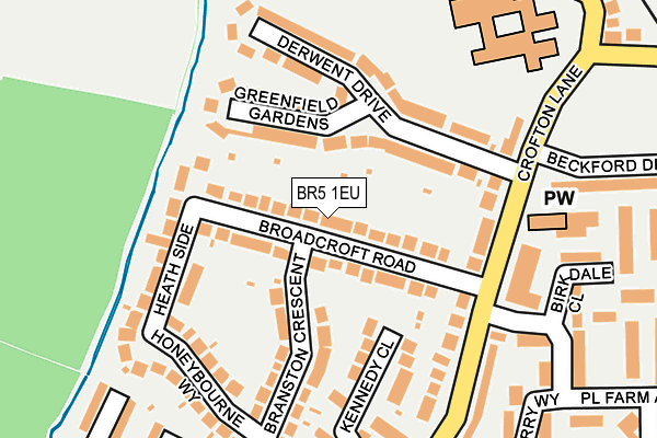 BR5 1EU map - OS OpenMap – Local (Ordnance Survey)