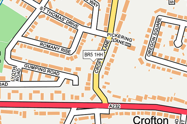 BR5 1HH map - OS OpenMap – Local (Ordnance Survey)
