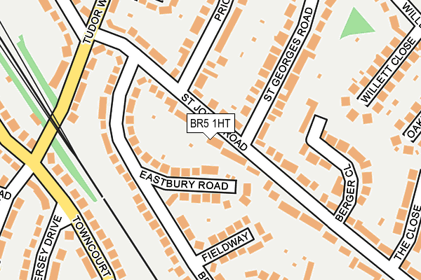 BR5 1HT map - OS OpenMap – Local (Ordnance Survey)