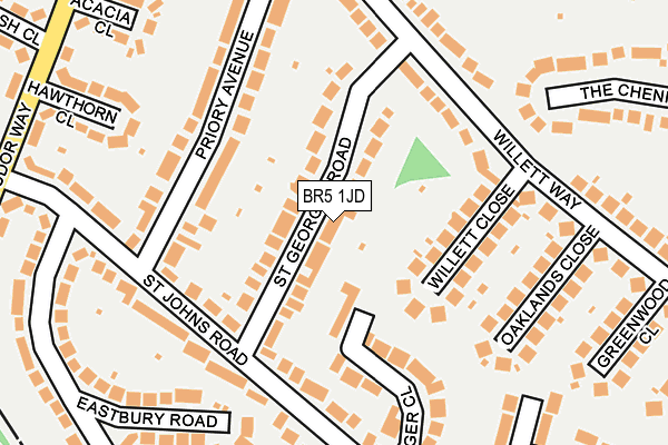 BR5 1JD map - OS OpenMap – Local (Ordnance Survey)