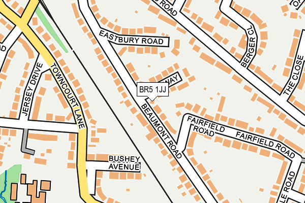 BR5 1JJ map - OS OpenMap – Local (Ordnance Survey)