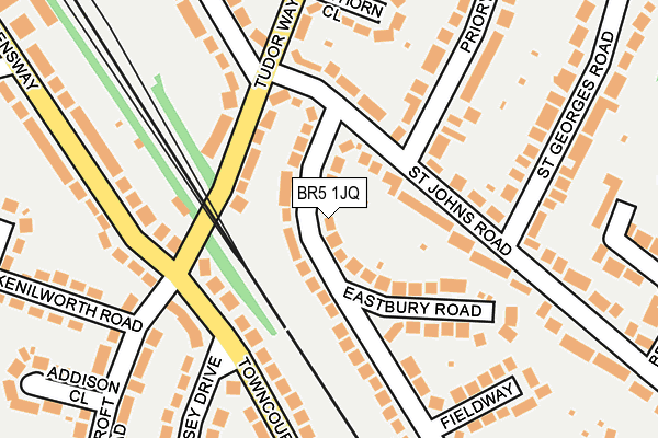 BR5 1JQ map - OS OpenMap – Local (Ordnance Survey)