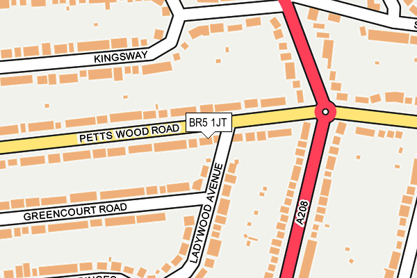 BR5 1JT map - OS OpenMap – Local (Ordnance Survey)