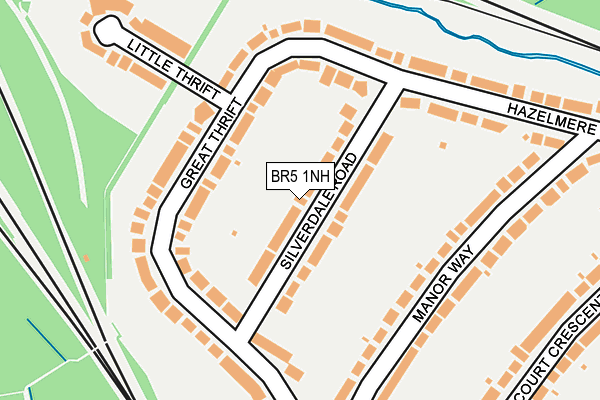 BR5 1NH map - OS OpenMap – Local (Ordnance Survey)