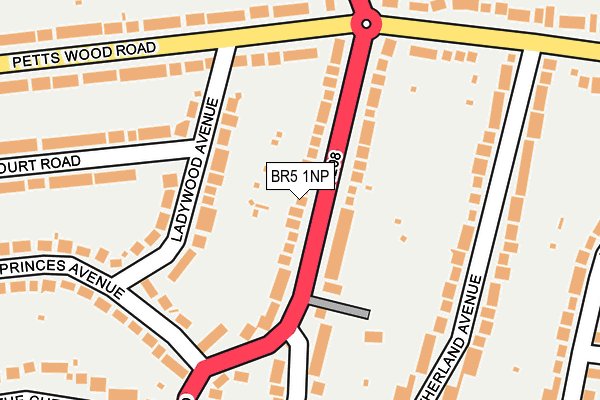 BR5 1NP map - OS OpenMap – Local (Ordnance Survey)