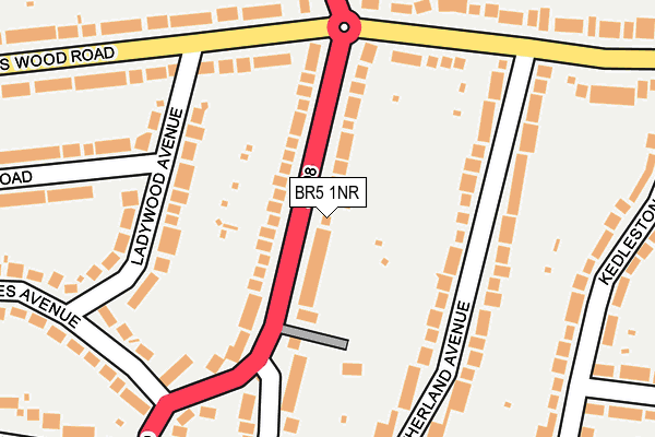 BR5 1NR map - OS OpenMap – Local (Ordnance Survey)