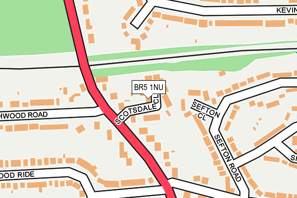 BR5 1NU map - OS OpenMap – Local (Ordnance Survey)