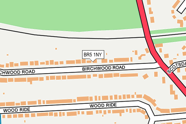 BR5 1NY map - OS OpenMap – Local (Ordnance Survey)