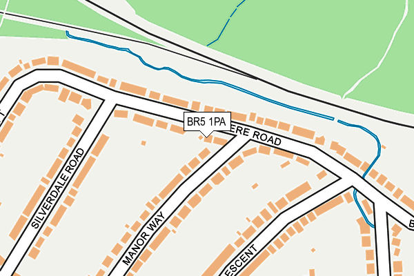 BR5 1PA map - OS OpenMap – Local (Ordnance Survey)