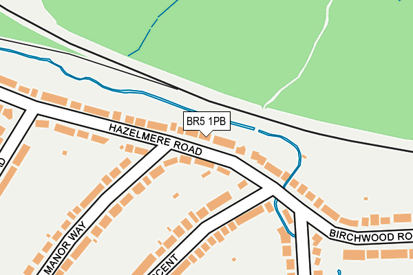 BR5 1PB map - OS OpenMap – Local (Ordnance Survey)