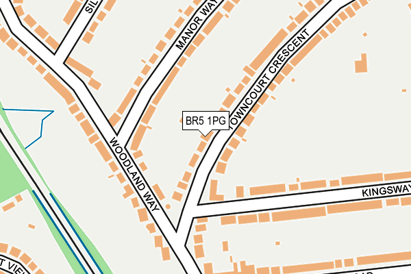 BR5 1PG map - OS OpenMap – Local (Ordnance Survey)