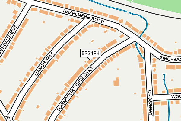 BR5 1PH map - OS OpenMap – Local (Ordnance Survey)