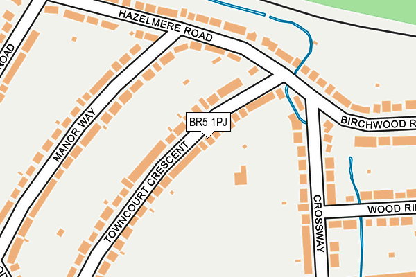 BR5 1PJ map - OS OpenMap – Local (Ordnance Survey)