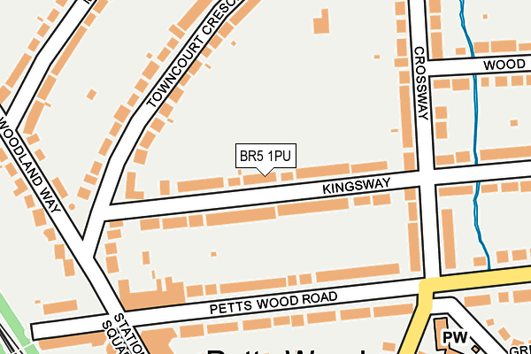 BR5 1PU map - OS OpenMap – Local (Ordnance Survey)
