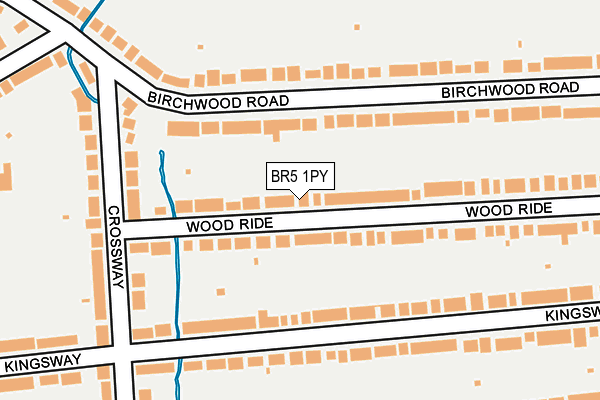 BR5 1PY map - OS OpenMap – Local (Ordnance Survey)