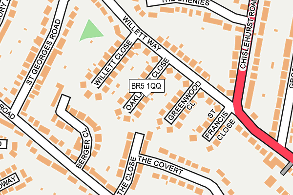 BR5 1QQ map - OS OpenMap – Local (Ordnance Survey)