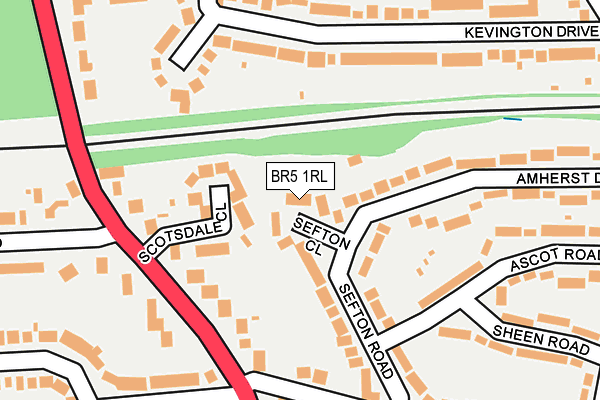 BR5 1RL map - OS OpenMap – Local (Ordnance Survey)