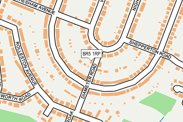 BR5 1RP map - OS OpenMap – Local (Ordnance Survey)