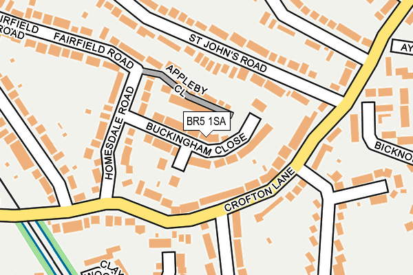 BR5 1SA map - OS OpenMap – Local (Ordnance Survey)