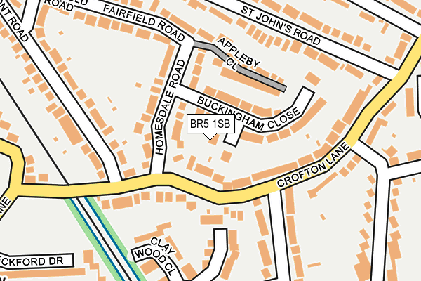 BR5 1SB map - OS OpenMap – Local (Ordnance Survey)
