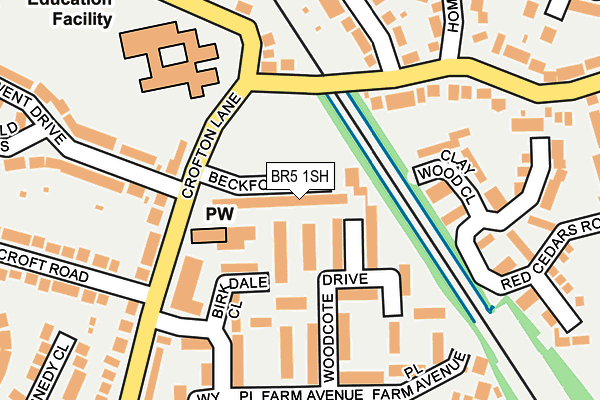 BR5 1SH map - OS OpenMap – Local (Ordnance Survey)