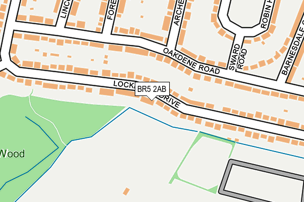 BR5 2AB map - OS OpenMap – Local (Ordnance Survey)