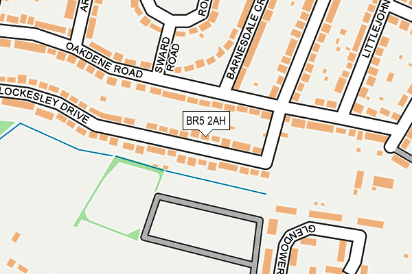 BR5 2AH map - OS OpenMap – Local (Ordnance Survey)