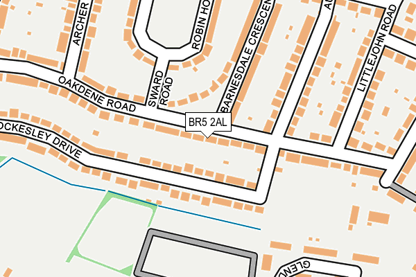 BR5 2AL map - OS OpenMap – Local (Ordnance Survey)