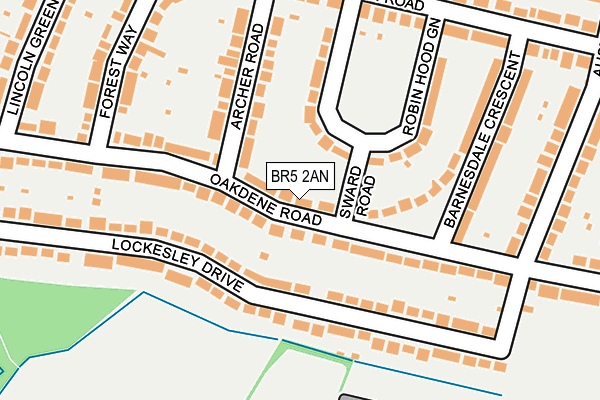 BR5 2AN map - OS OpenMap – Local (Ordnance Survey)