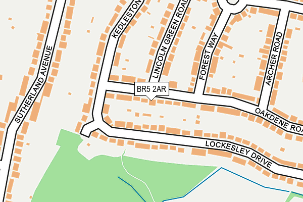 BR5 2AR map - OS OpenMap – Local (Ordnance Survey)