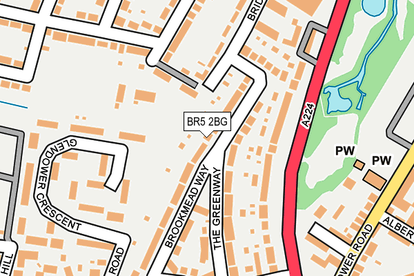 BR5 2BG map - OS OpenMap – Local (Ordnance Survey)