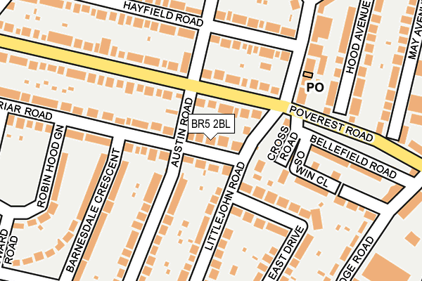 BR5 2BL map - OS OpenMap – Local (Ordnance Survey)