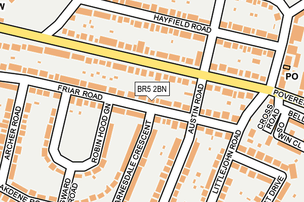 BR5 2BN map - OS OpenMap – Local (Ordnance Survey)
