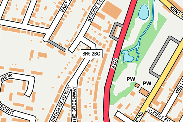 BR5 2BQ map - OS OpenMap – Local (Ordnance Survey)