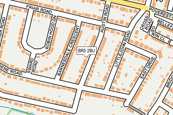 BR5 2BU map - OS OpenMap – Local (Ordnance Survey)