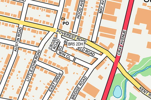 BR5 2DH map - OS OpenMap – Local (Ordnance Survey)
