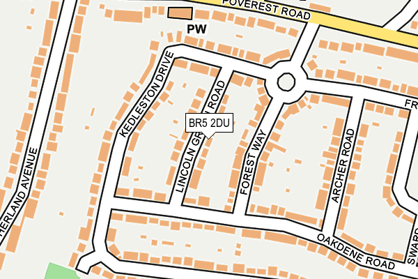 BR5 2DU map - OS OpenMap – Local (Ordnance Survey)
