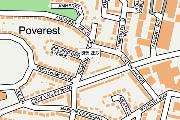 BR5 2EG map - OS OpenMap – Local (Ordnance Survey)