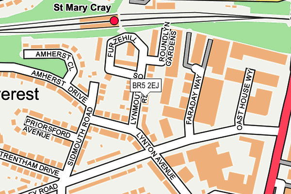 BR5 2EJ map - OS OpenMap – Local (Ordnance Survey)