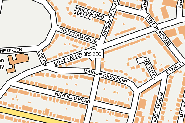 BR5 2EQ map - OS OpenMap – Local (Ordnance Survey)