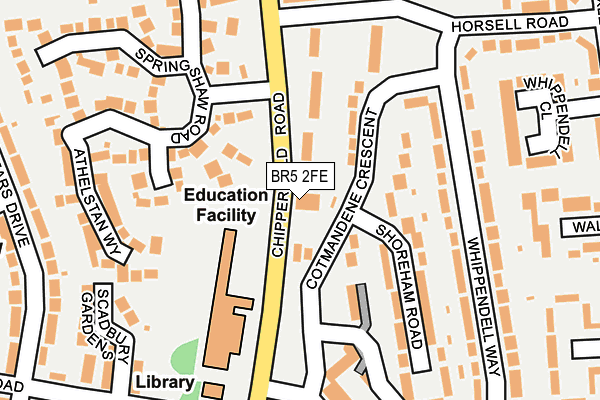 BR5 2FE map - OS OpenMap – Local (Ordnance Survey)