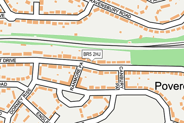 BR5 2HJ map - OS OpenMap – Local (Ordnance Survey)