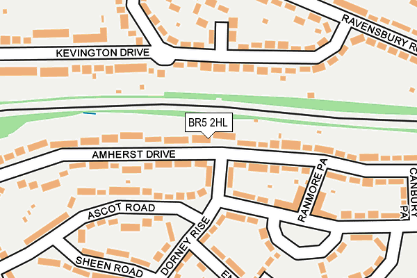 BR5 2HL map - OS OpenMap – Local (Ordnance Survey)