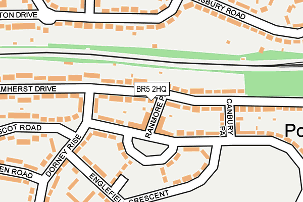 BR5 2HQ map - OS OpenMap – Local (Ordnance Survey)