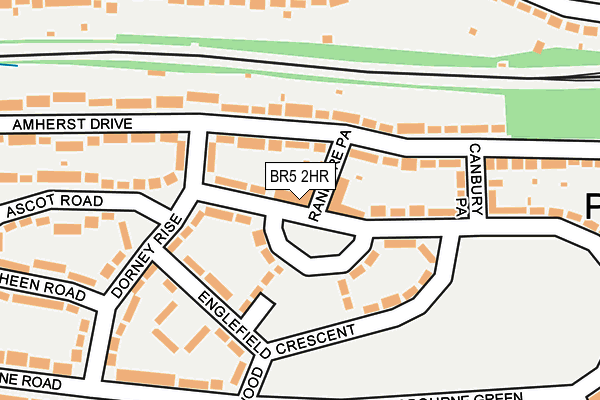 BR5 2HR map - OS OpenMap – Local (Ordnance Survey)