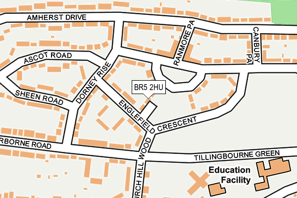 BR5 2HU map - OS OpenMap – Local (Ordnance Survey)