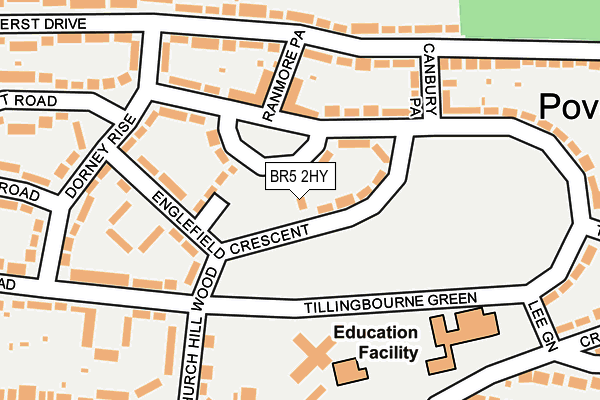 BR5 2HY map - OS OpenMap – Local (Ordnance Survey)